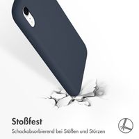 Accezz Liquid Silikoncase Blau für das iPhone Xr