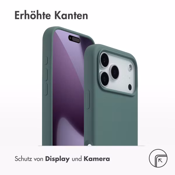 Accezz Liquid Silikoncase mit MagSafe Apple iPhone 17 Pro Max - Dunkelgrün