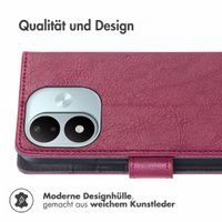 imoshion Luxuriöse Klapphülle Xiaomi Redmi Note 17 (5G) - Bordeaux