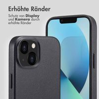 Accezz MagSafe Leather Backcover für das Apple iPhone 13 - Onyx Black