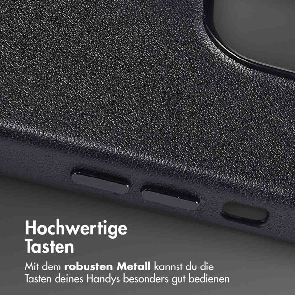 Accezz MagSafe Leather Backcover Apple iPhone 13 Pro - Onyx Black