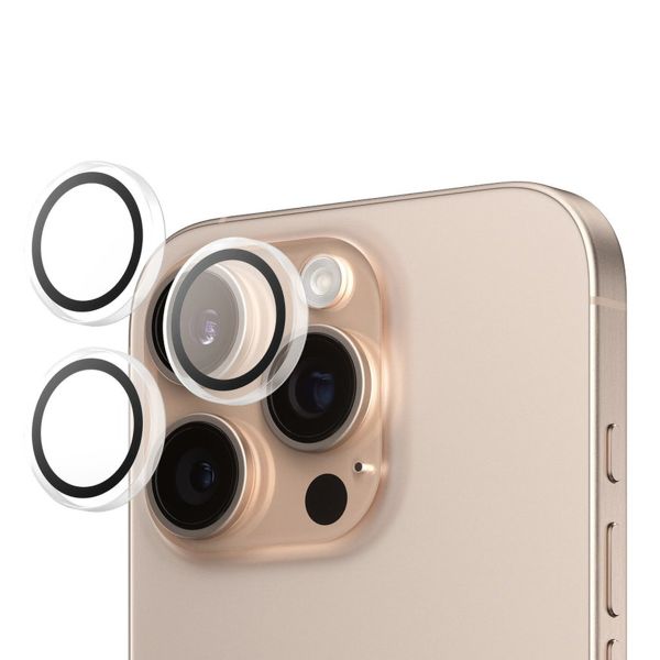 PanzerGlass Kameraprotektor Hoop Optic Rings für das Apple iPhone 16 Pro / 16 Pro Max