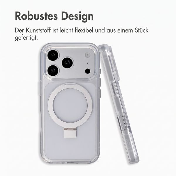 Accezz Ring Stand Backcover mit MagSafe Apple iPhone 18 Pro Max / 17 Pro Max - Transparent