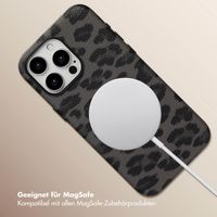 Selencia Sabi Backcover Leopardenmuster mit MagSafe Apple iPhone 15 Pro Max - Midnight Black