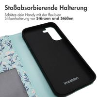 imoshion Design Klapphülle Samsung Galaxy S21 FE - Blue Flowers