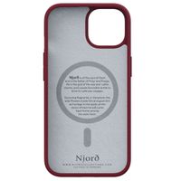 Njorð Collections Wildleder Comfort+ Case MagSafe für das iPhone 15 - Red