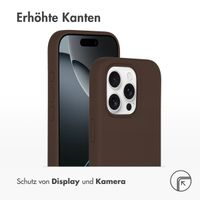 Accezz Liquid Silikoncase mit MagSafe für das iPhone 16 Pro - New Tea Brown