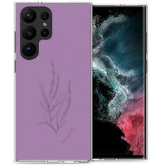 imoshion Design Hülle für das Samsung Galaxy S23 Ultra - Floral Purple