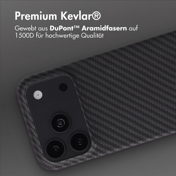 Accezz MagSafe Kevlar® Hülle Apple iPhone 18 Pro Max / 17 Pro Max - Schwarz