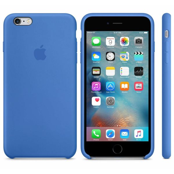 Apple Silikon-Case Blau für das Apple iPhone 6(s) Plus