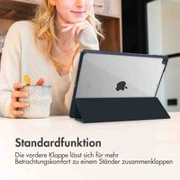 imoshion Trifold Hardcase Klapphülle für das Samsung Tab S9 FE 10.9 Zoll / Tab S9 11.0 Zoll - Dunkelblau