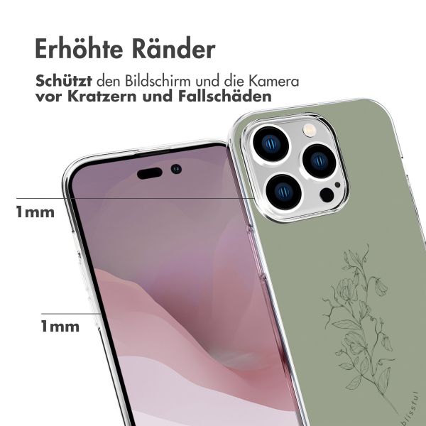 imoshion Design Hülle iPhone 14 Pro - Floral Green