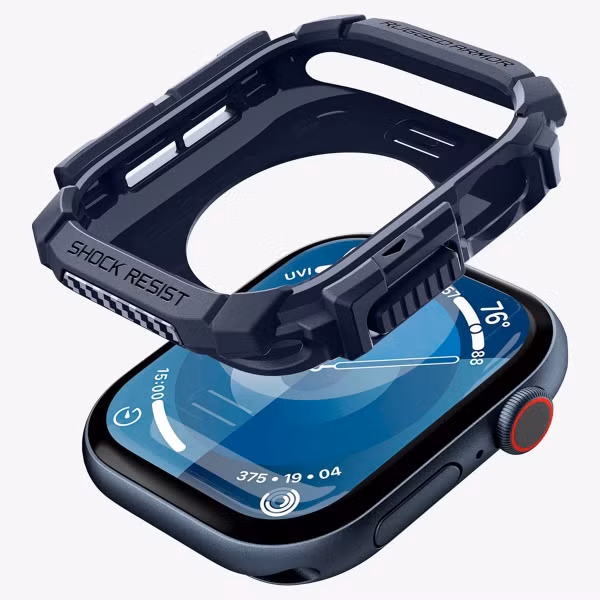 Spigen Rugged Armor™ Hülle für die Apple Watch Series 10 / 11 - 46 mm - Marineblau
