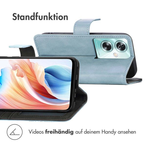imoshion Luxuriöse Klapphülle Oppo A79 - Hellblau