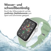 imoshion Silikonband⁺ für die Apple Watch Series 1 bis 10 / SE / Ultra (2) (44/45/46/49 mm) - Pistazie - Größe M/L