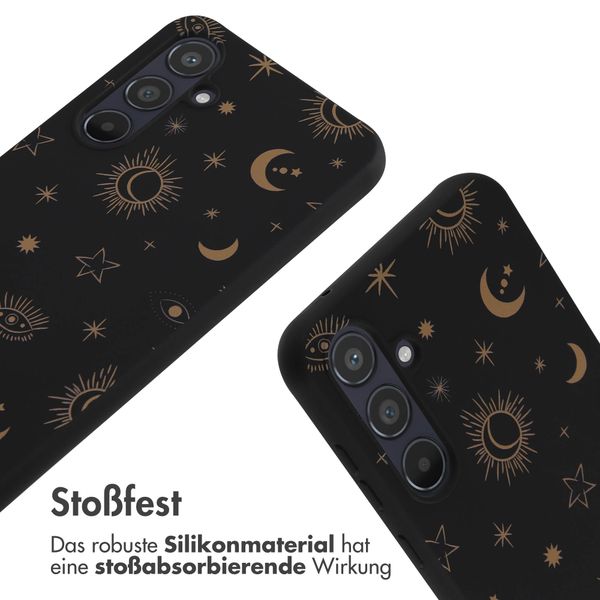 imoshion SilikonHülle design mit Band Samsung Galaxy A55 - Sky Black