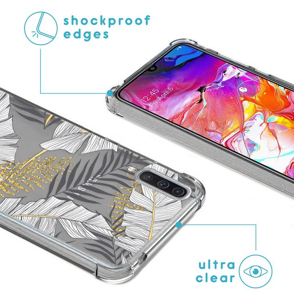 imoshion Design Hülle mit Band für das Samsung Galaxy A70 - Glamour Botanic