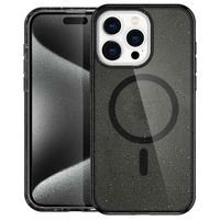 imoshion Sparkle Back Cover mit MagSafe Apple iPhone 15 Pro - Glitter Schwarz