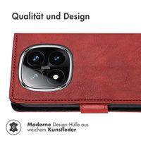 imoshion Luxuriöse Klapphülle Xiaomi Redmi Note 14 Pro (4G) - Rot