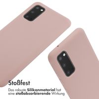 imoshion Silikonhülle mit Band für das Samsung Galaxy S20 - Sand Pink