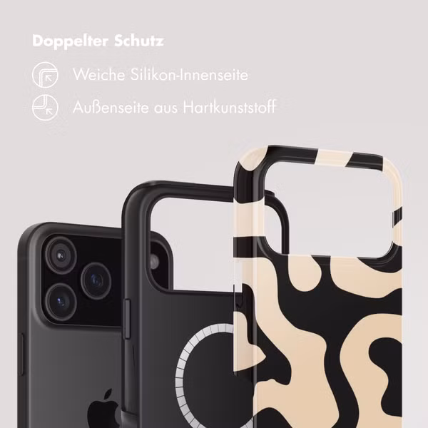 Selencia Vivid Rückabdeckung mit MagSafe Apple iPhone 17 Pro Max - Art Wave Black