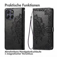 imoshion Mandala Klapphülle Motorola Moto G77 - Schwarz