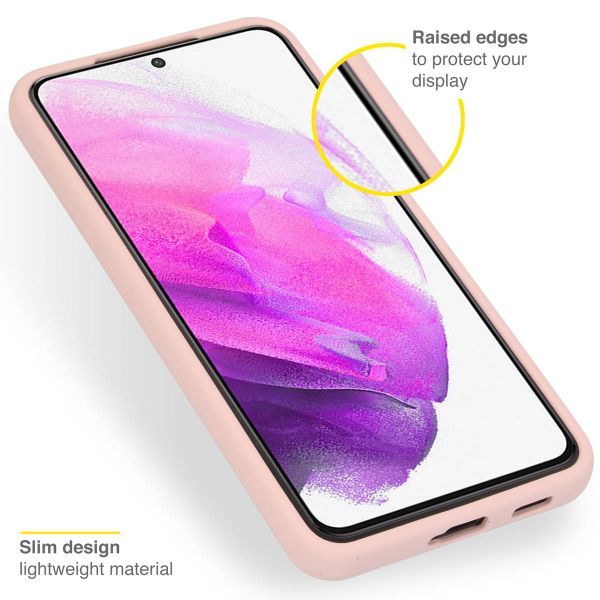 Accezz Liquid Silikoncase Samsung Galaxy S22 Plus - Rosa