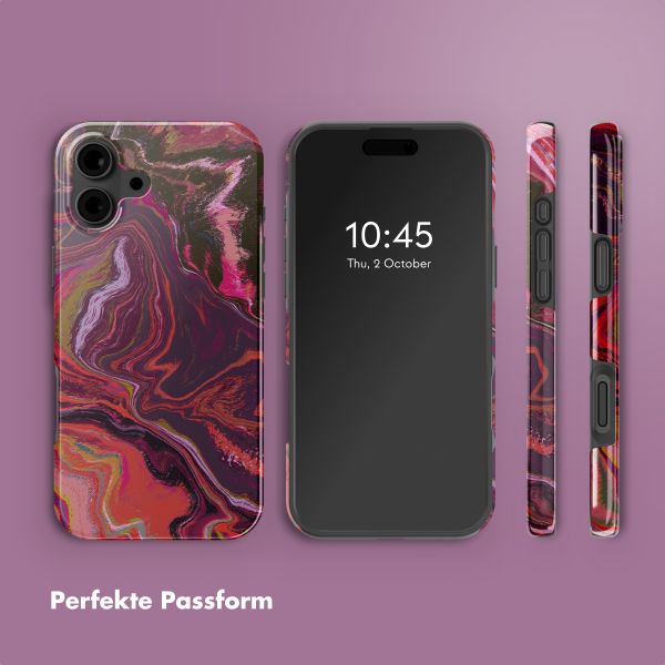 Selencia Vivid Rückabdeckung mit MagSafe Apple iPhone 16 - Marble Purple
