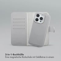 Selencia Olyn Abnehmbare Bookcase mit MagSafe Apple iPhone 16 Pro - Grau