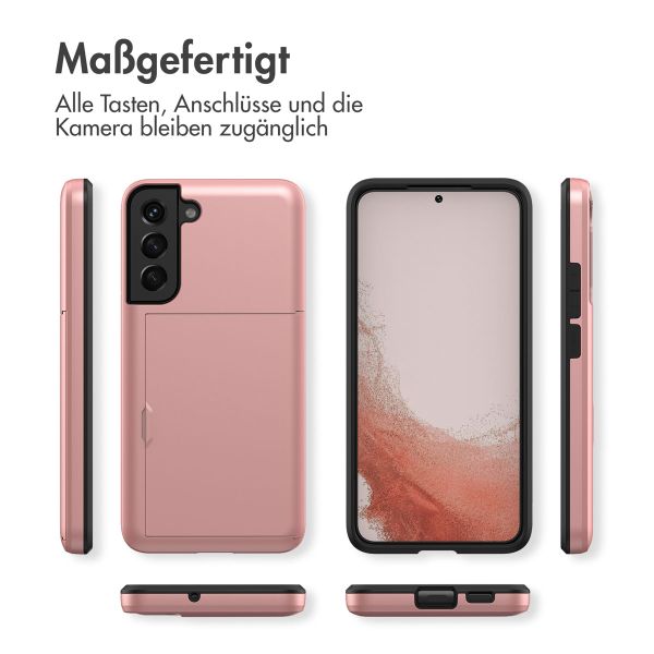 imoshion Backcover mit Kartenfach Samsung Galaxy S22 - Rosé gold