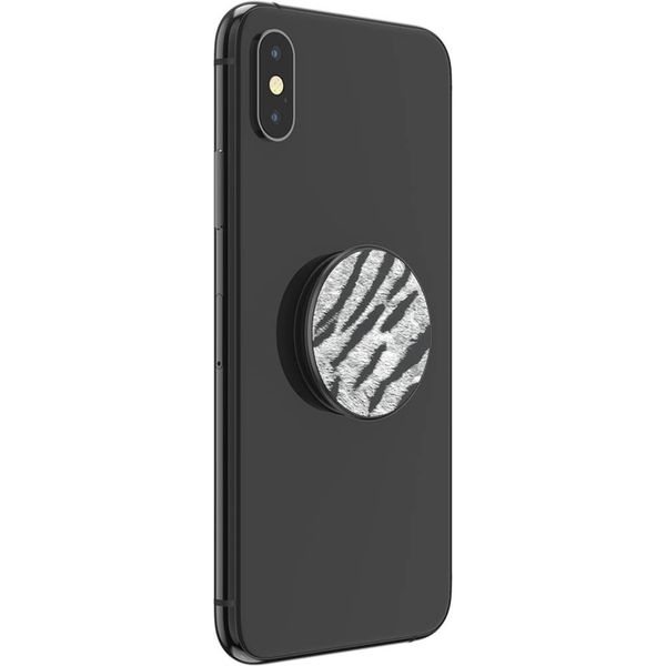 PopSockets PopGrip - Abnehmbar - Vegan Leather Zebra