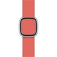 Apple Leather Band Modern Buckle für die Apple Watch Series 1 bis 9 / SE (38/40/41 mm) | Series 10 (42 mm) - Größe L - Rosa