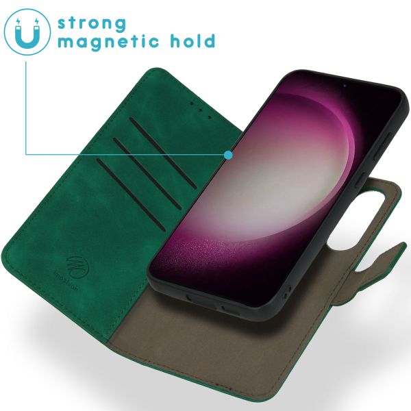 imoshion Entfernbare 2-1 Luxus Klapphülle Samsung Galaxy S23 FE - Dunkelgrün