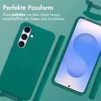 imoshion Color Backcover mit abnehmbarem Handykette und MagSafe Samsung Galaxy S24 / S25 - Dunkelgrün