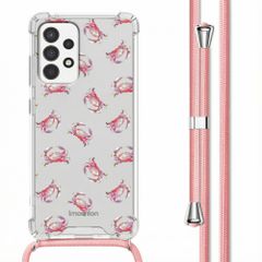 imoshion Design Hülle mit Band Samsung Galaxy A52(s) (5G/4G) - Crab Watercolor