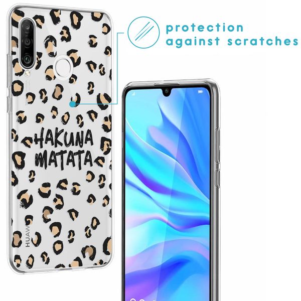 imoshion Design Hülle Huawei P30 Lite - Leopard - Braun / Schwarz