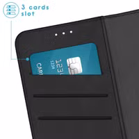 imoshion Entfernbare 2-1 Luxus Klapphülle für das Samsung Galaxy S25 Ultra - Schwarz