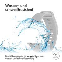 imoshion Silikonband für das Apple Watch Series 1-10 / SE / Ultra (2) - 42/44/45/46/49 mm - Hellgrau