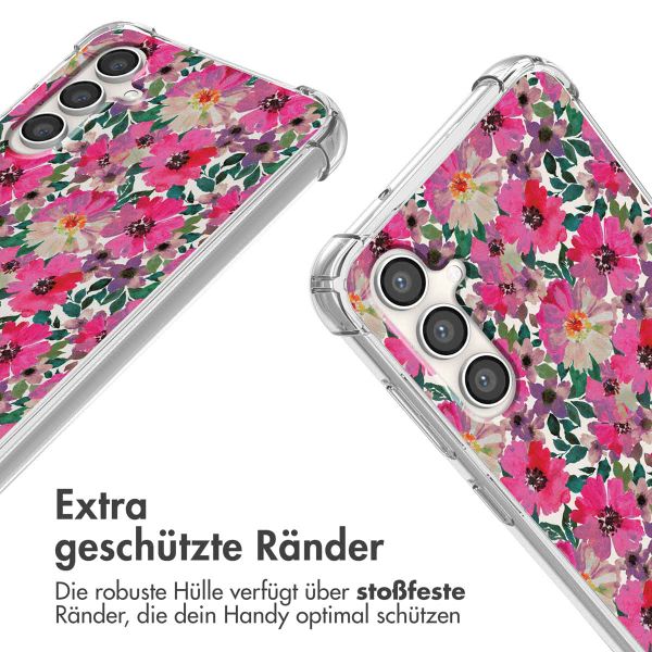 imoshion Design Hülle mit Band Samsung Galaxy S23 FE - Flower Water