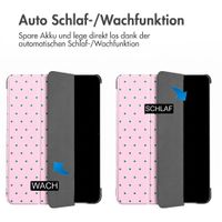 imoshion Design Trifold Klaphülle Samsung Galaxy Tab A11 Plus / A9 Plus - Happy Dots