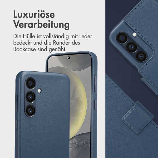 Accezz 2-in-1 Klapphülle aus Leder mit MagSafe Samsung Galaxy S24 - Nightfall Blue
