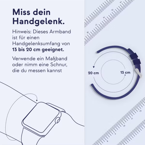 Apple Nike Sport Band für das Apple Watch Series 1-9 / SE - 38/40/41 mm / Series 10 - 42 mm - Bright Crimson / Gym Red