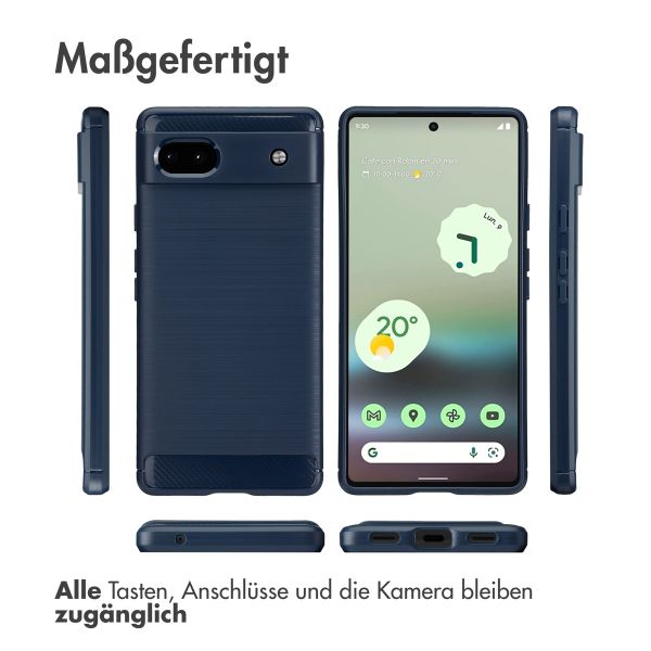 imoshion Brushed Back Cover für das Google Pixel 6a - Dunkelblau