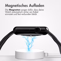 imoshion Ladekabel für die Apple Watch USB-C und USB-A – 2 Meter – Weiß