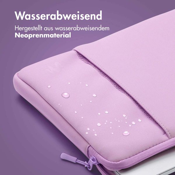 imoshion Laptop Hülle 15-16 Zoll - Laptop Sleeve mit Fach - Lavender Lilac