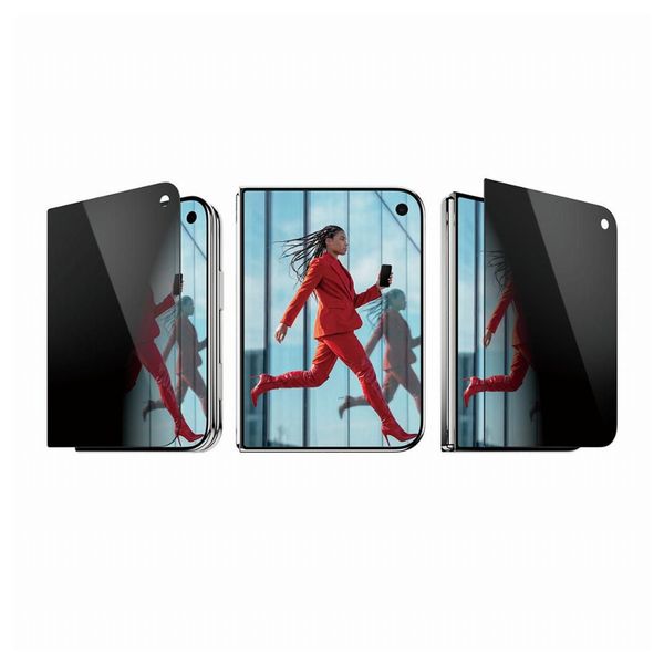 PanzerGlass Ultra Wide Fit FastFit in-a-box 2-way Privacy Screen Protector Apple iPhone Duo