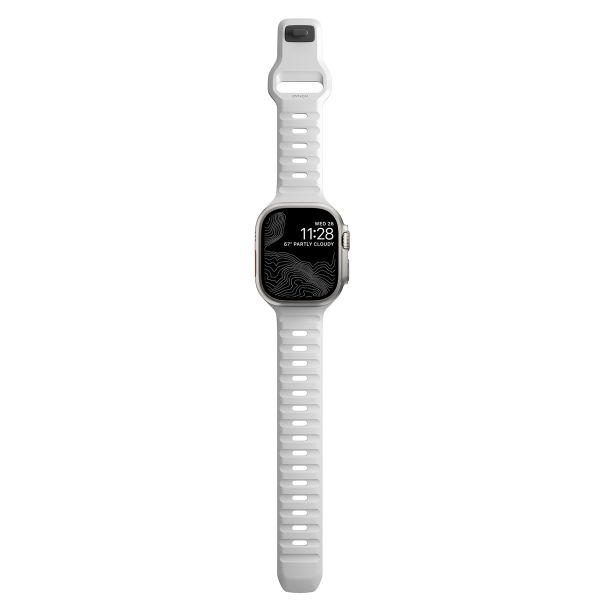 Nomad Sport Band FKM für die Apple Watch Series 1 bis 10 / SE / Ultra (2) (44/45/46/49 mm) - Weiß