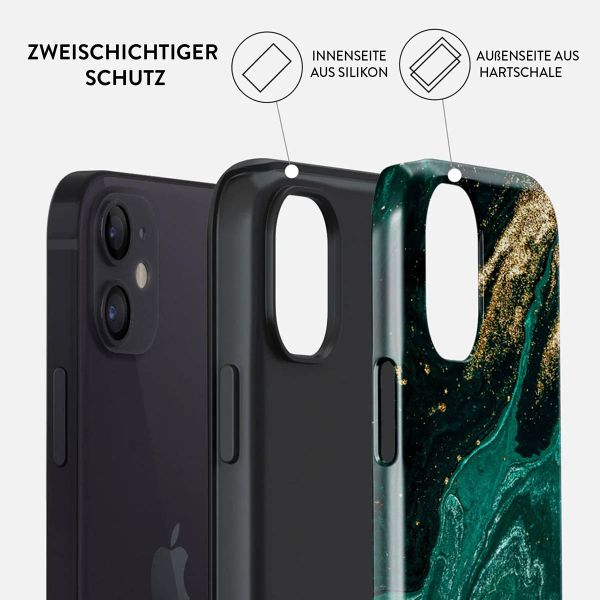 Burga Tough Back Cover für das iPhone 12 (Pro) - Emerald Pool