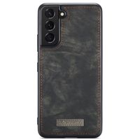 CaseMe Luxuriöse 2-in-1-Portemonnaie-Klapphülle Leder für das Samsung Galaxy S22 - Schwarz