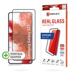 Displex Bildschirmschutzfolie Real Glass Full Cover Samsung Galaxy S22